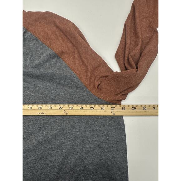 George Mens Baseball Shirt Size 3XL Gray Long Sleeve - Picture 7 of 10